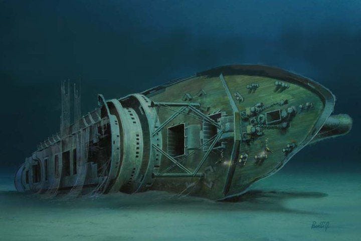 Pin on Underwater Wrecks, Relics & Ruins