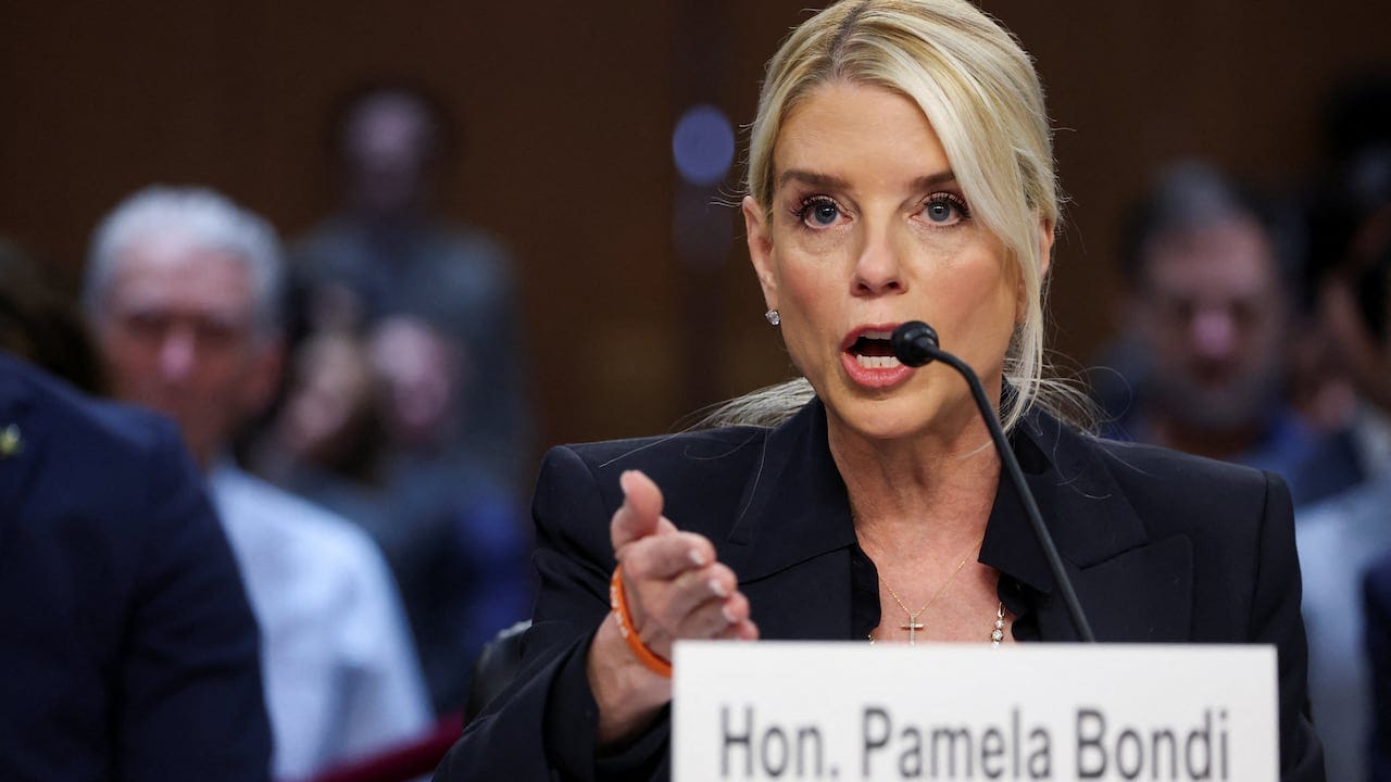 Pam Bondi blasted by Democrats for enabling Trump targeting of rivals at  contentious hearing | CBC News