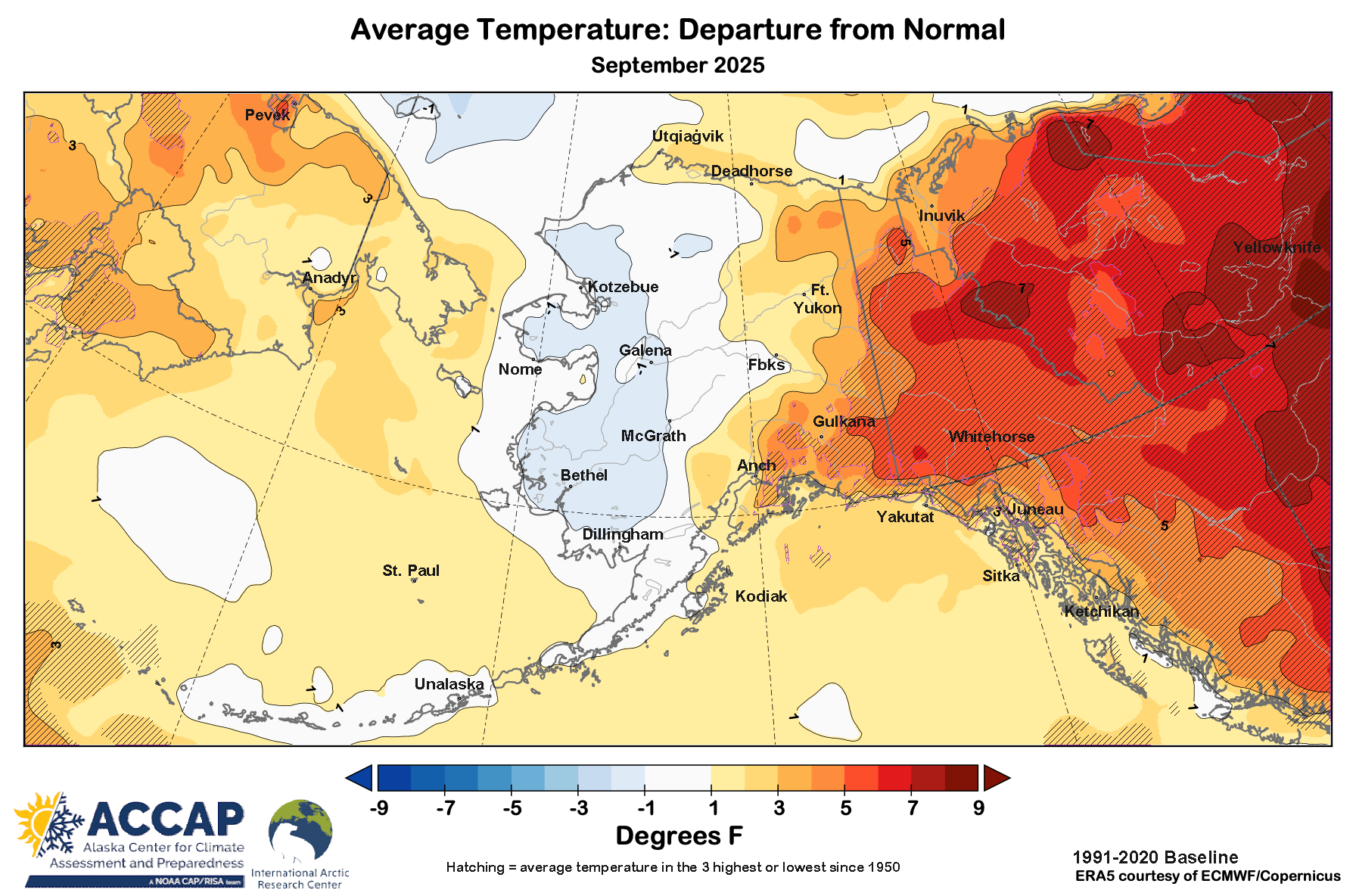 Arctic and Alaska September 2025 Climate Summary