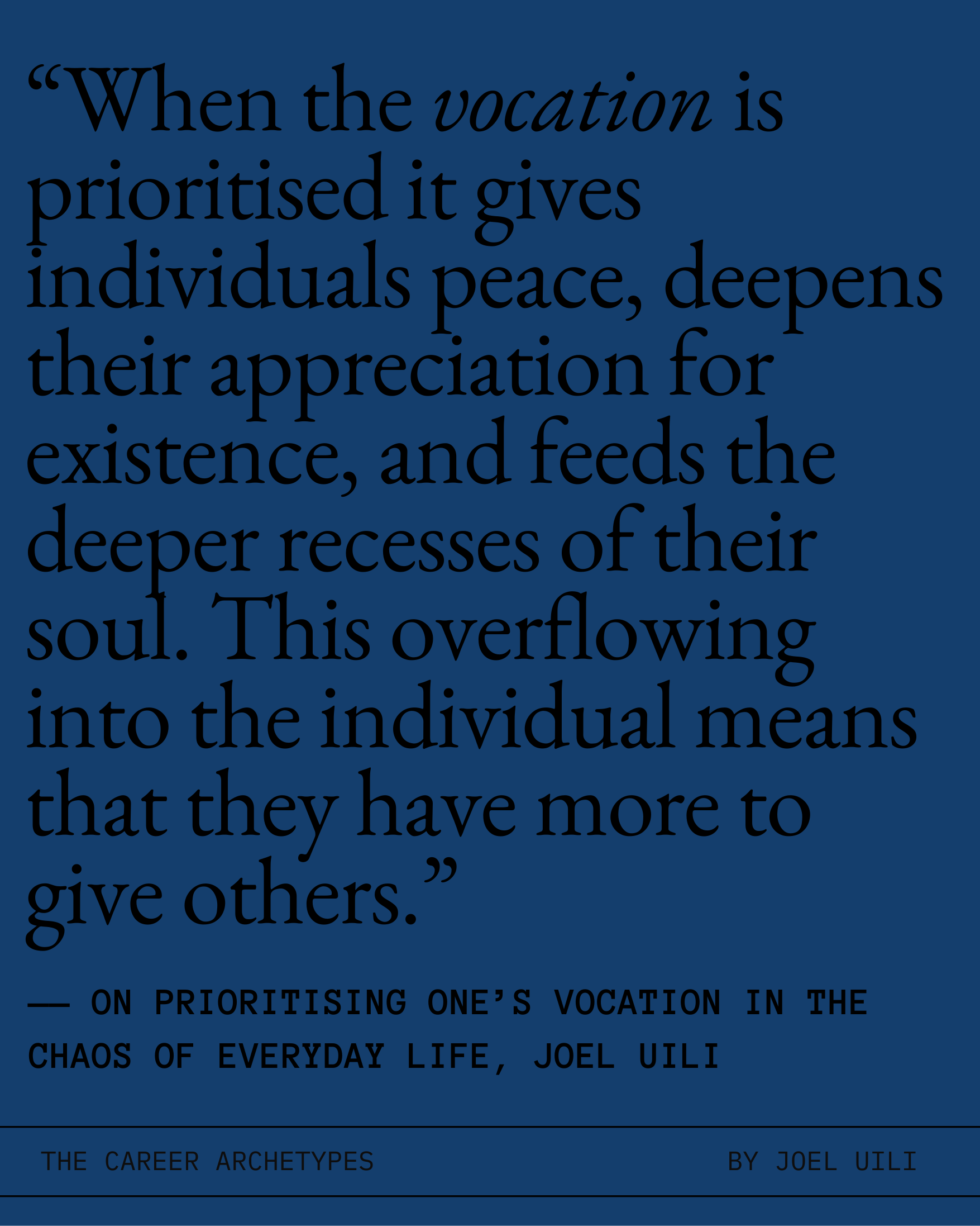 Vocation Is Loading How to prioritise your vocation in the chaos of everyday life