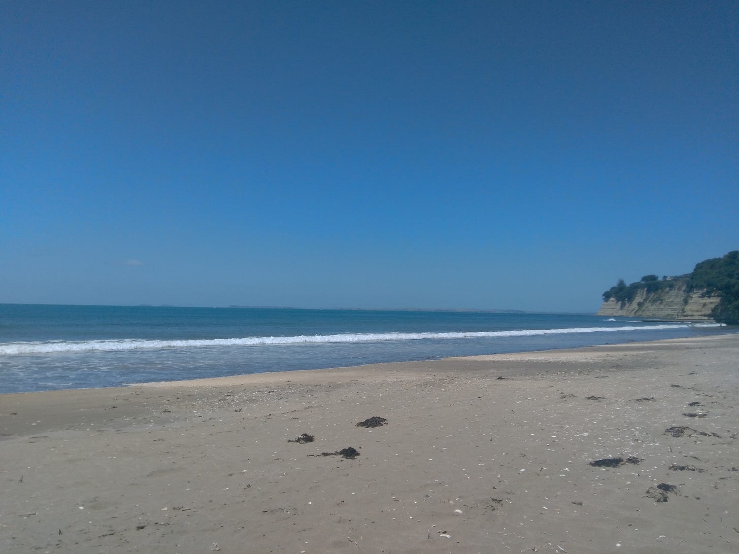 A beach in New Zealand