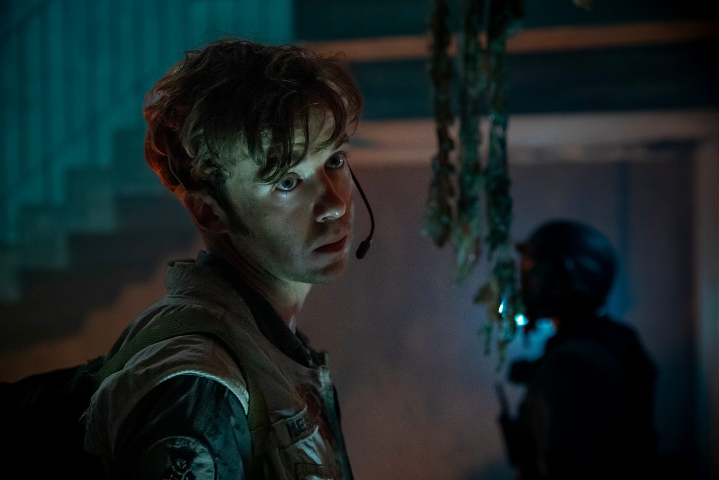 Alex Lawther as Hermit in Alien: Earth Season 1, Episode 2, “Mr. October.” Alex Lawther as Hermit in Alien: Earth Season 1, Episode 2, “Mr. October.”