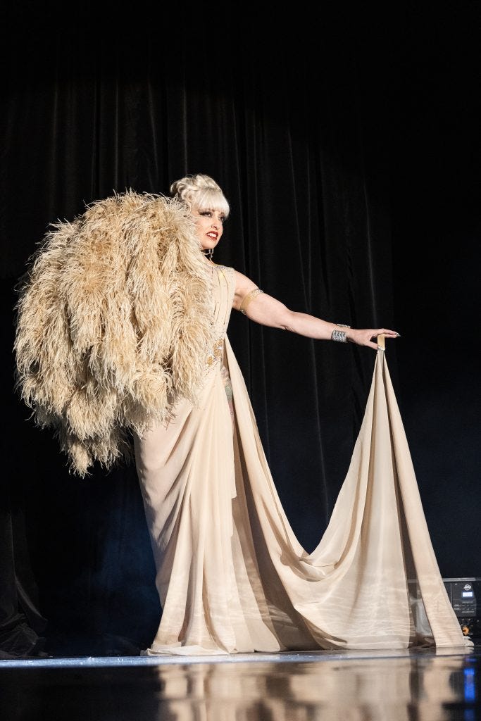 Peekaboo Pointe in the 2026 Tournament of Tease at Burlesque Hall of Fame Weekend, by SH Photografia for 21st Century Burlesque