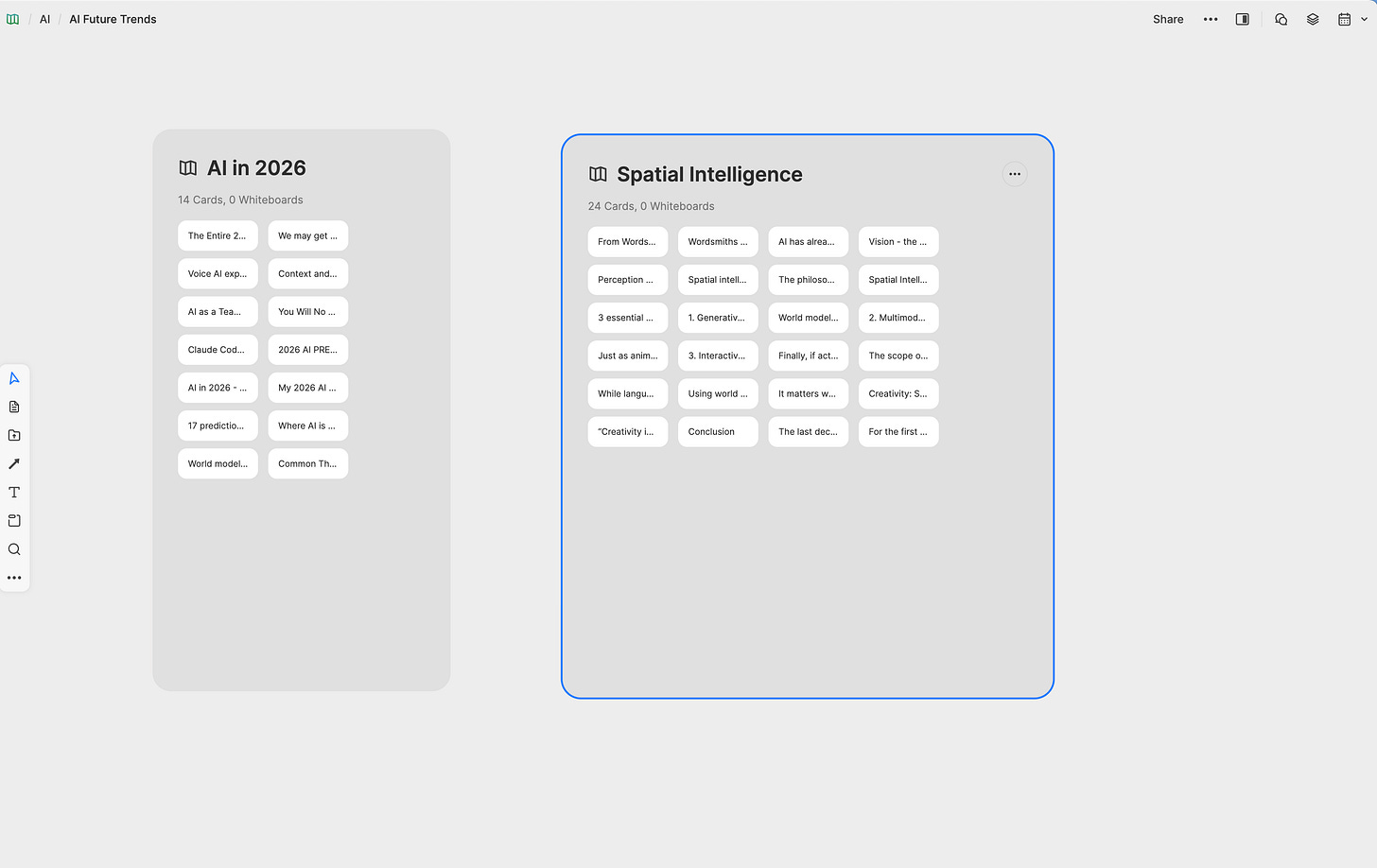 Heptabase whiteboard.