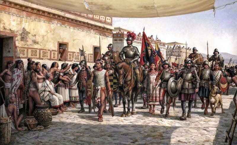 LA ENTRADA DE HERNÁN CORTÉS EN MÉXICO