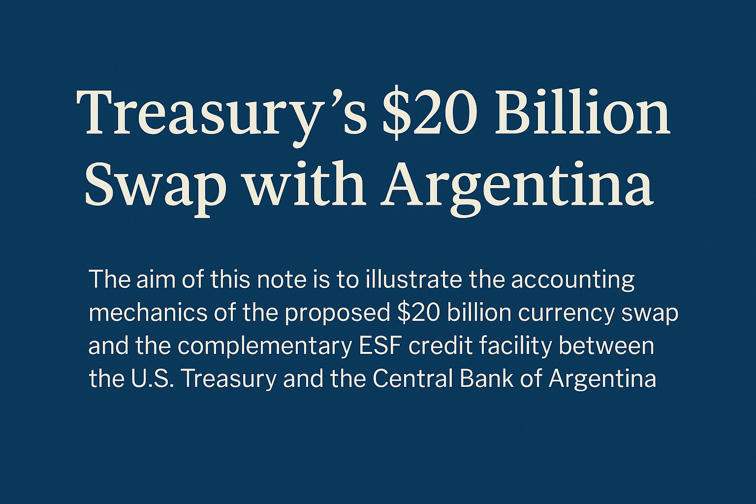 The Swap Return and the American Bottom Line