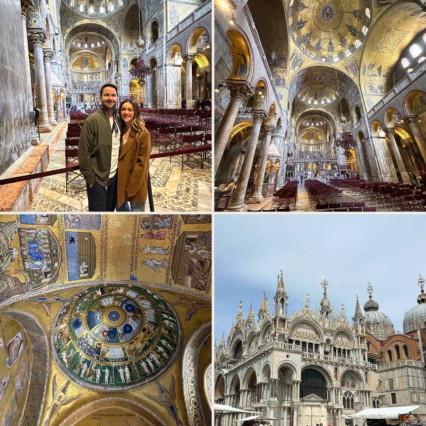 this is a picture of saint mark's basilica in the best venice travel guide for italy