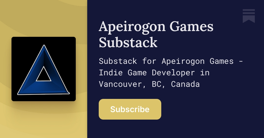 Apeirogon Games Substack | Substack