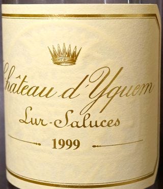 CU Chateau d'Yquem label CU Chateau d'Yquem label