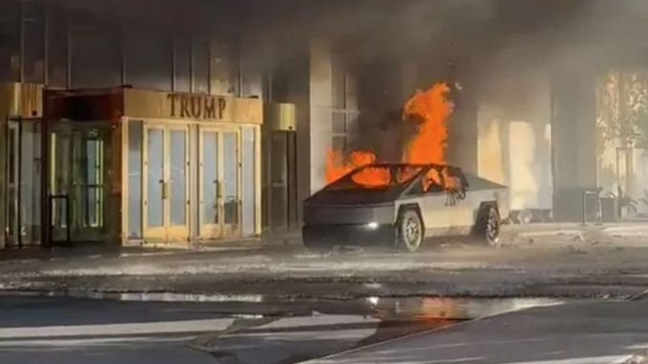 Tesla Cybertruck explosion at Trump hotel in Vegas investigated as a  possible terrorist act, law enforcement official says | CNN