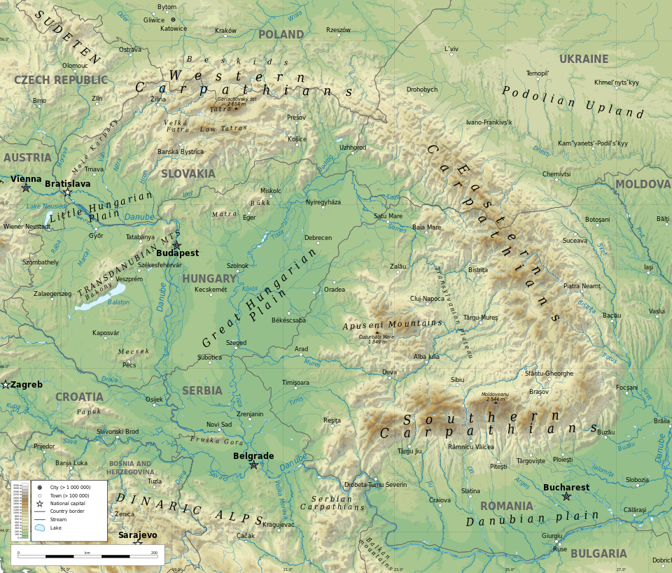 File:Geographic map of Carpathian mountains.svg File:Geographic map of Carpathian mountains.svg