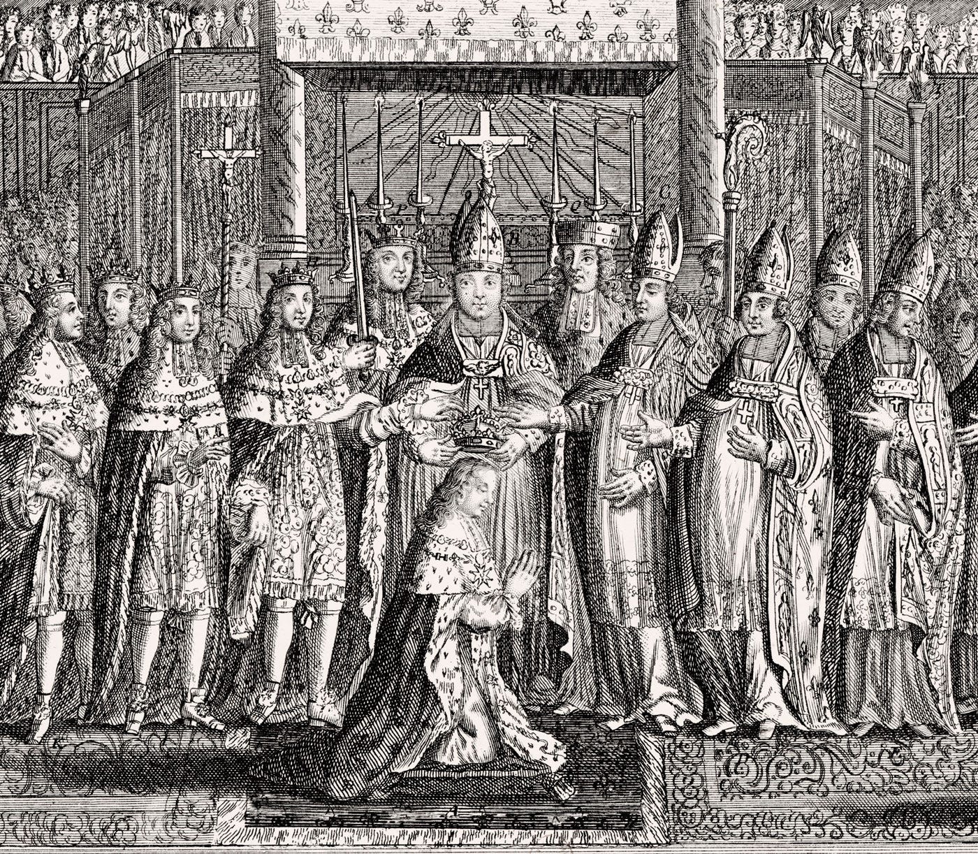 Coronation French King Louis XV