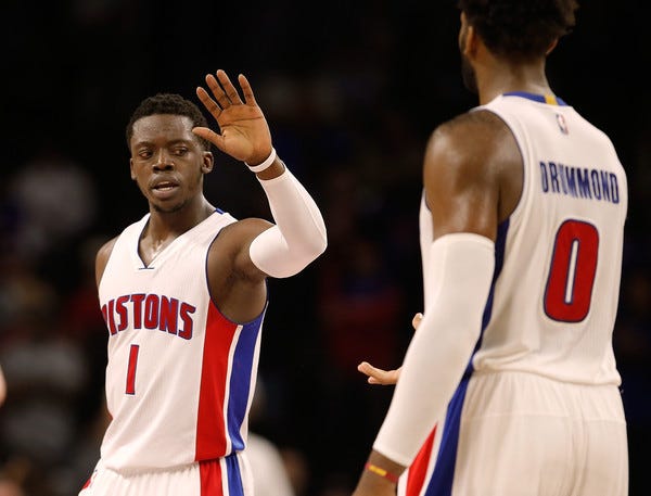 Andre Drummond and Reggie Jackson Andre Drummond and Reggie Jackson