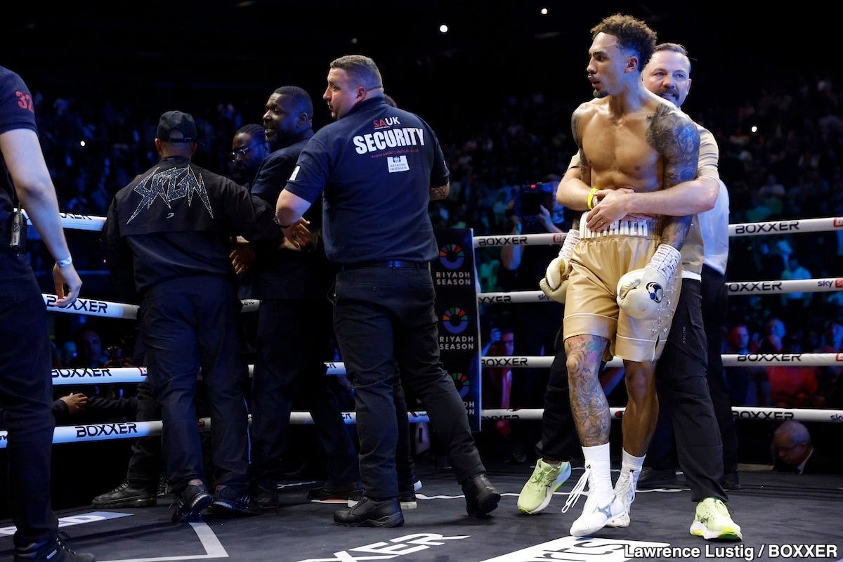 Image: Boxing Results: Controversy Erupts as Ben Whittaker Secures TKO Victory Over Liam Cameron Amidst Questionable Refereeing