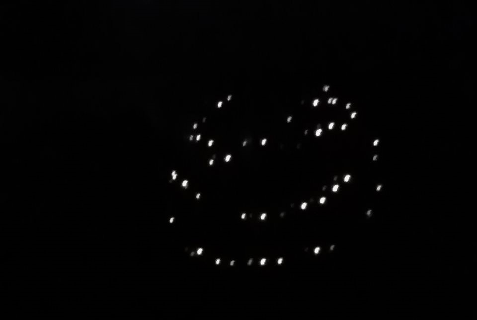 Das letzte Foto, das meine Mutter gemacht hat. Aufgenommen am 10. November, drei Tage vor ihrem Gang ins Krankenhaus, zeigt es einen Busch mit Lichterkette im abendlichen Garten.