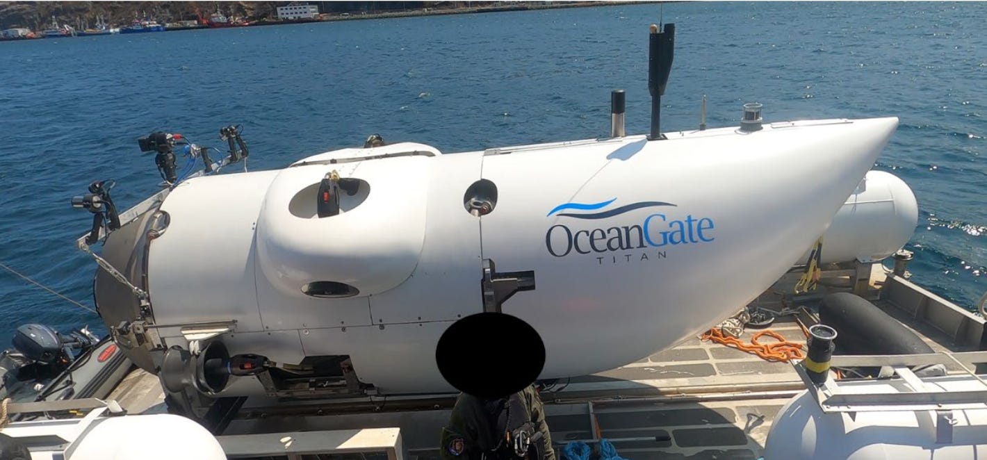 The Titan submersible.