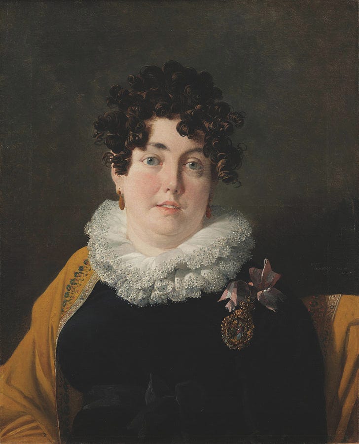 Retrato da Marquesa de Belas Portrait of the Marchioness of Belas by  Nicolas Antoine Taunay