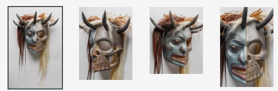 Shaman Transformation Mask by Francis Horne, Coast Salish Nation
