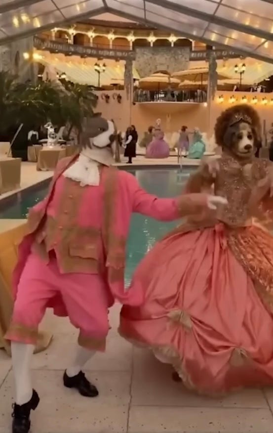 Two people in clothing dancing near a pool

AI-generated content may be incorrect.