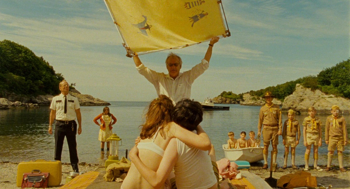 Ο χρήστης CIFF στο Twitter: "By popular demand: Wes Anderson's MOONRISE  KINGDOM @ the Shotwell Drive-in on SATURDAY evening! It's looking like a  perfect Maine summer evening for a film accentuating the