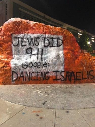 The Rock was defaced with anti-semitic hate once again | Campus News |  utdailybeacon.com