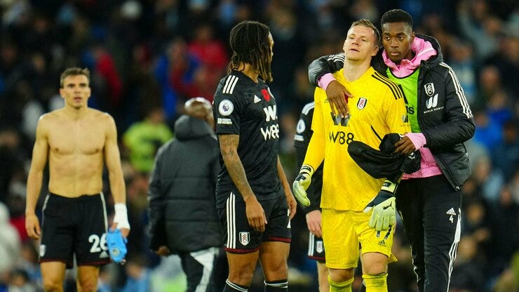 Leno nearly saved Haaland's 95th-minute penalty Leno nearly saved Haaland's 95th-minute penalty