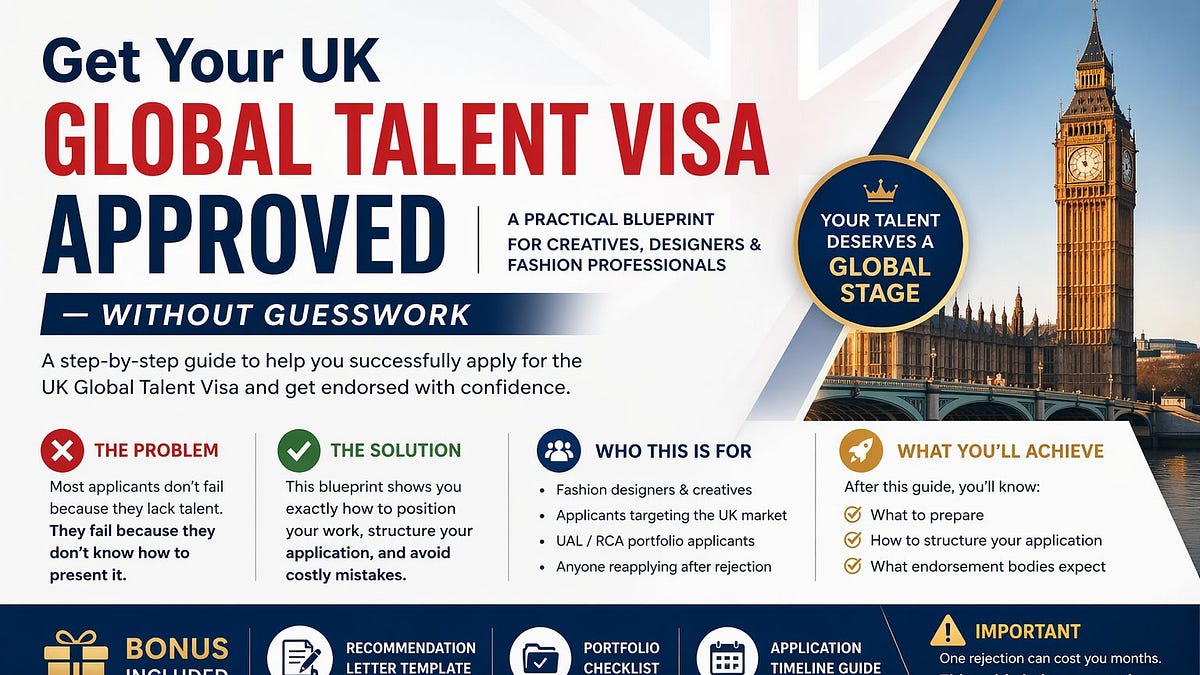 Global Talent Visa Blueprint (UK) Insider Strategy to Get Endorsed ...