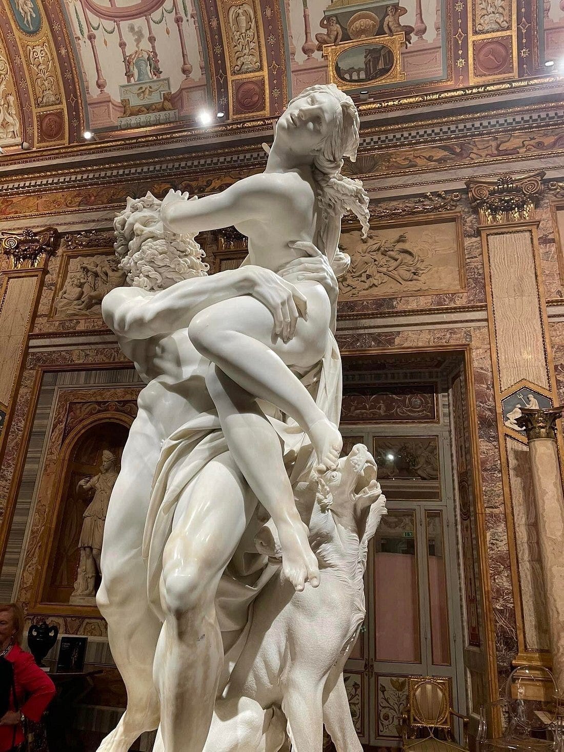 Bernini's Abduction of Posepina at the Borghese Gallery in Rome
