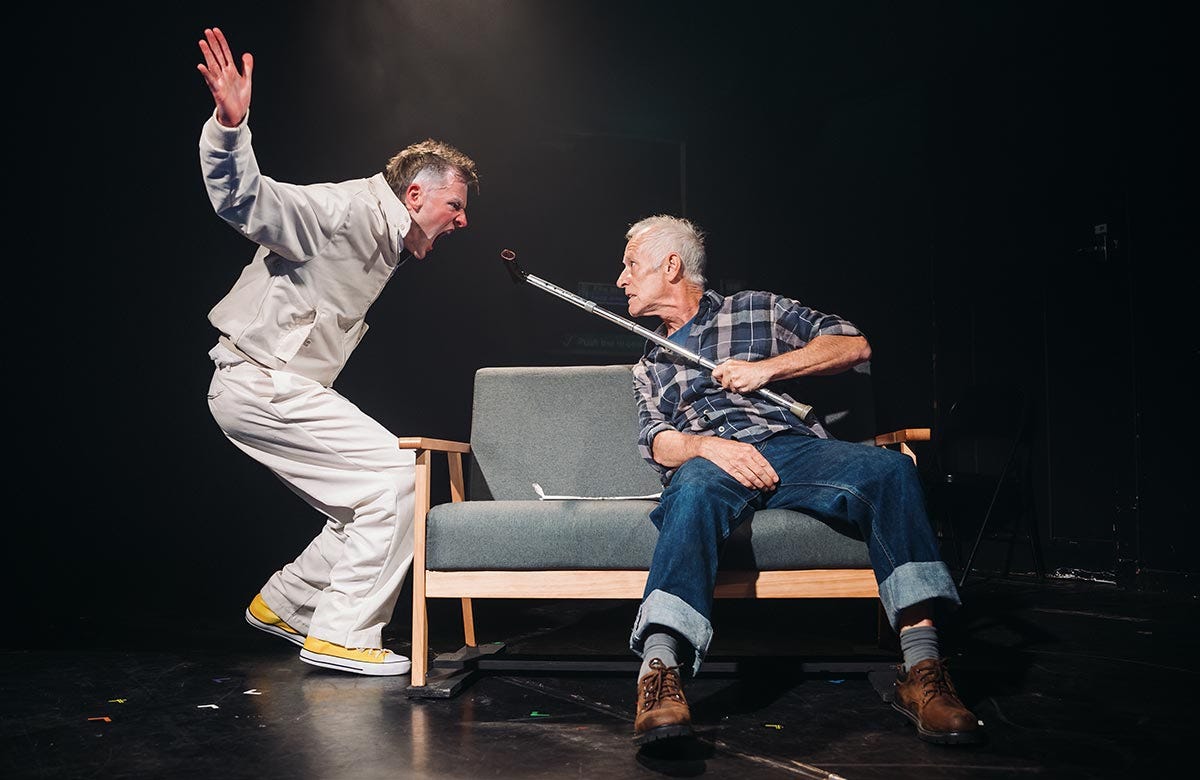 Michael Guest and Billy Mack in Nesting at Summerhall, Edinburgh. Photo: Alex Brenner