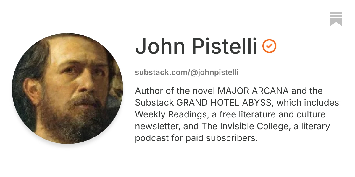 John Pistelli | Substack