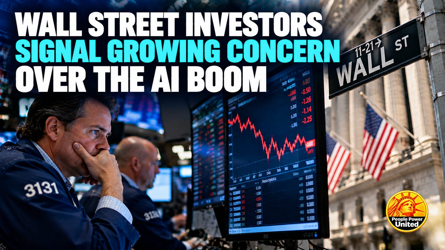 Wall Street investors signal growing concern over the AI boom.