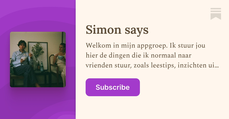 Simon says | Substack