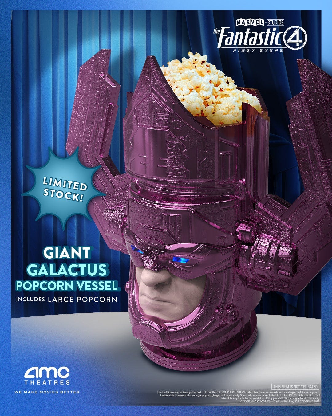 AMC Unveils Galactus-Themed Popcorn Bucket For The Fantastic Four: First  Steps — and It's Huge - IGN