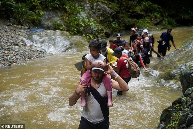 It comes as the US is seeing a big increase in arriving using a relatively new and perilous route through Panama¿s Darién Gap jungle It comes as the US is seeing a big increase in arriving using a relatively new and perilous route through Panama¿s Darién Gap jungle