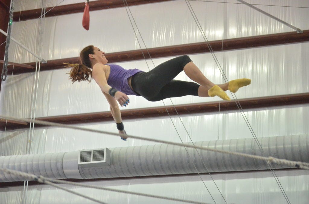 trapeze; flying trapeze; circus trapeze; flying trapeze; circus