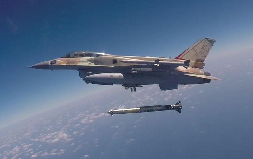 A Rampage air-launched ballistic missile released by an Israeli F-16I A Rampage air-launched ballistic missile released by an Israeli F-16I