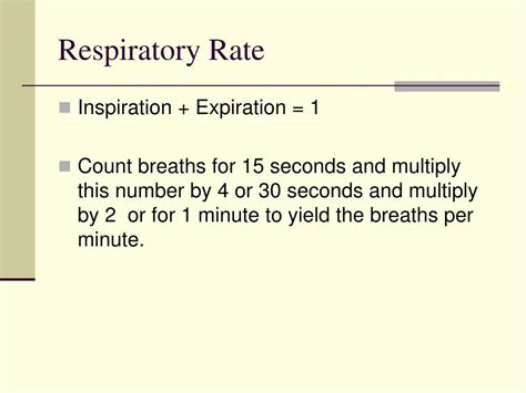 How To Count Respiratory Rate In 15 Seconds