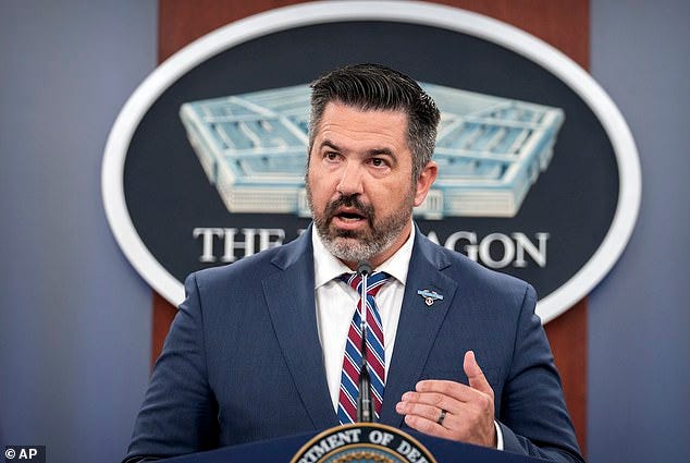 Sean Parnell, the department's chief spokesman, came to his boss's defense late Wednesday, characterizing the letter as 'sensationalized, mainstream media gossip' that he said Americans 'don't care about'