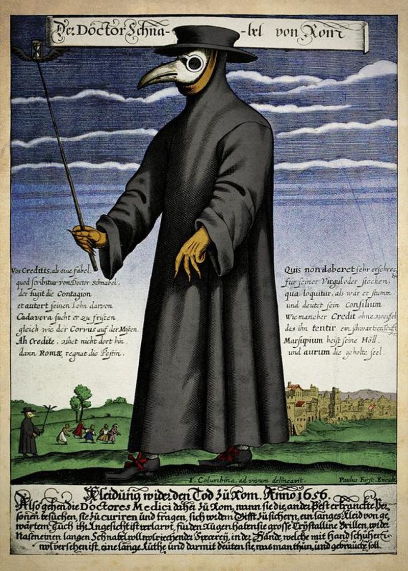 Plague Doctor Costumes – The Public Domain Review