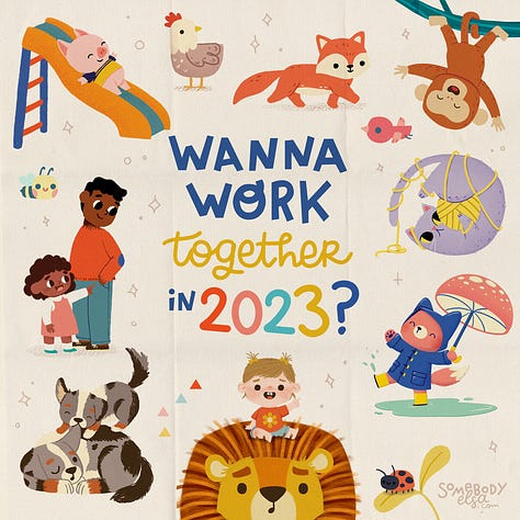 cute illustrations I created recently to show you the kind of work I'm looking for