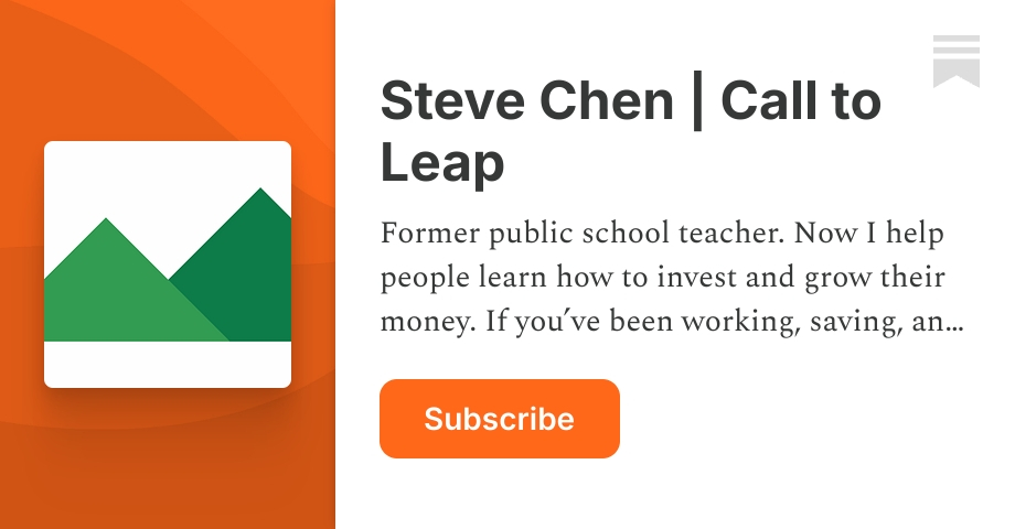 Steve Chen | Call to Leap | Substack