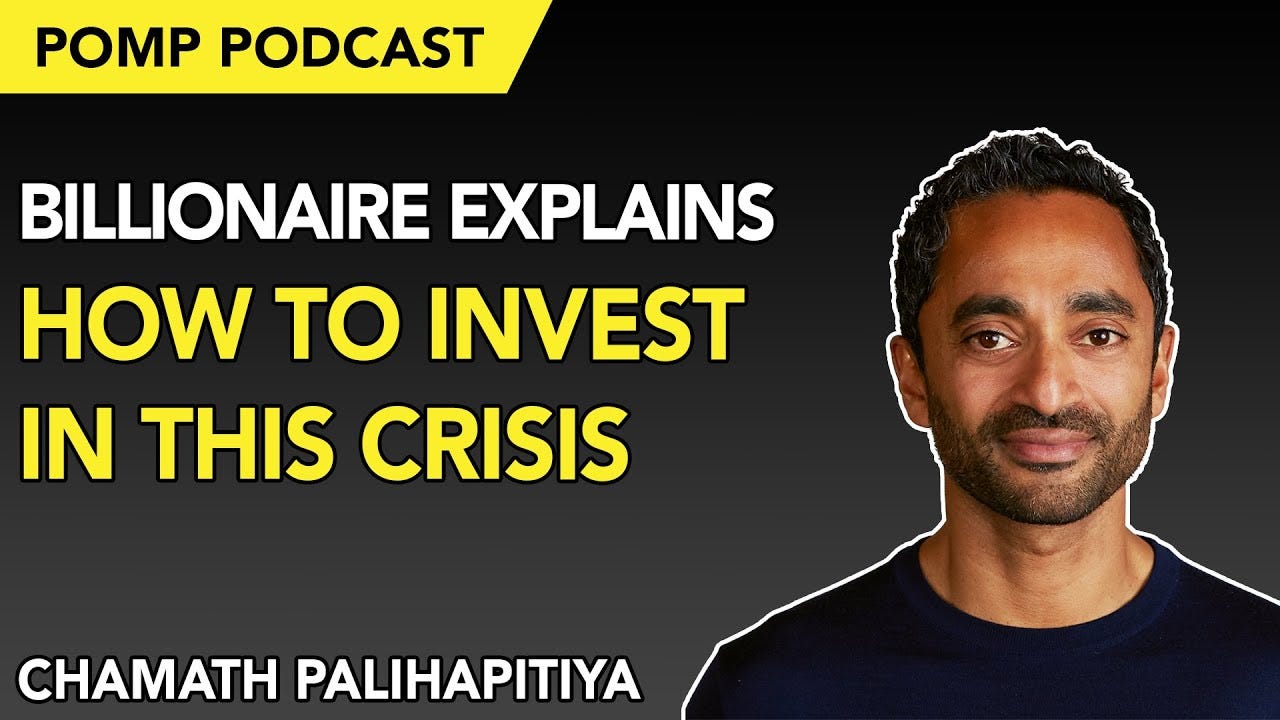 Billionaire Chamath Palihapitiya on How To Invest in This Crisis |  RealClearMarkets