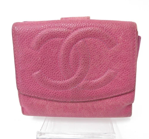 Authentic CHANEL Leather Bifold Compact Wallet  #41015 - Picture 1 of 19