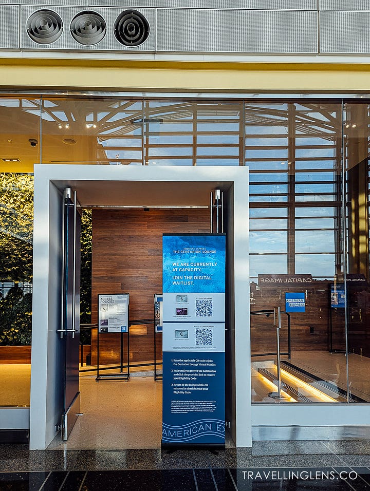 DCA and AMEX Centurion Lounge