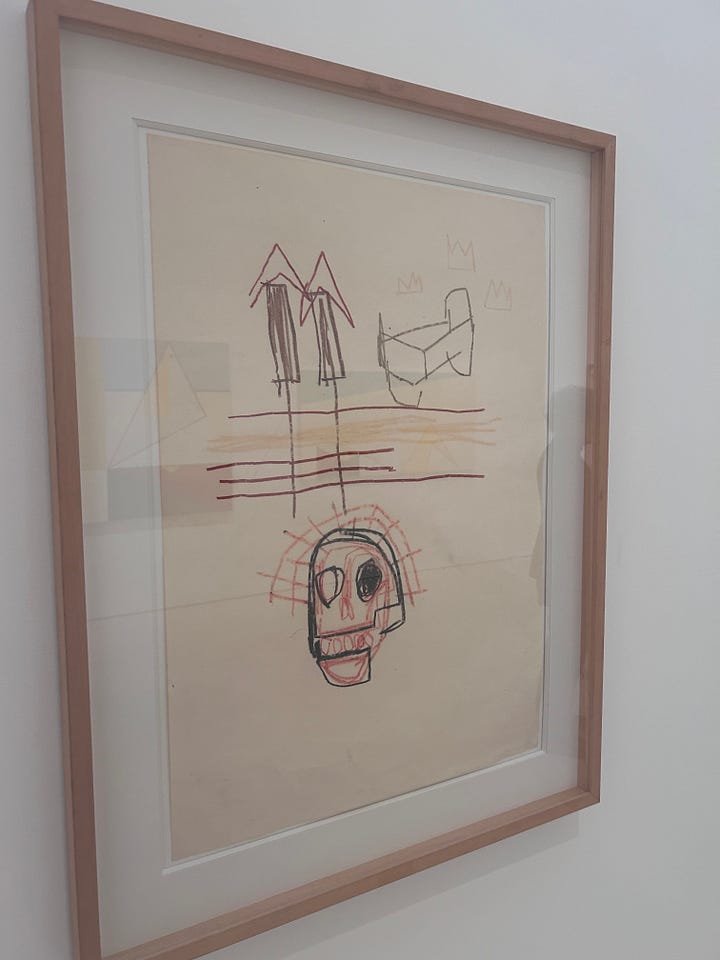Basquiat and Guston in the Picasso Museum.