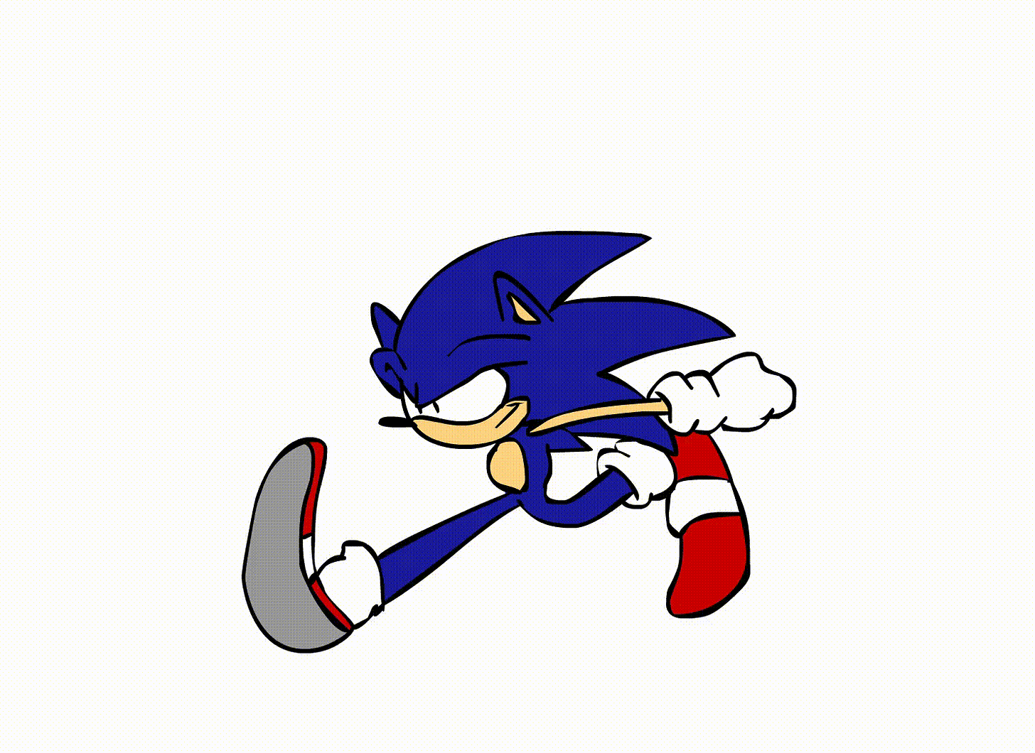 Sonic Running [GIF] by EddaheadNG on Newgrounds