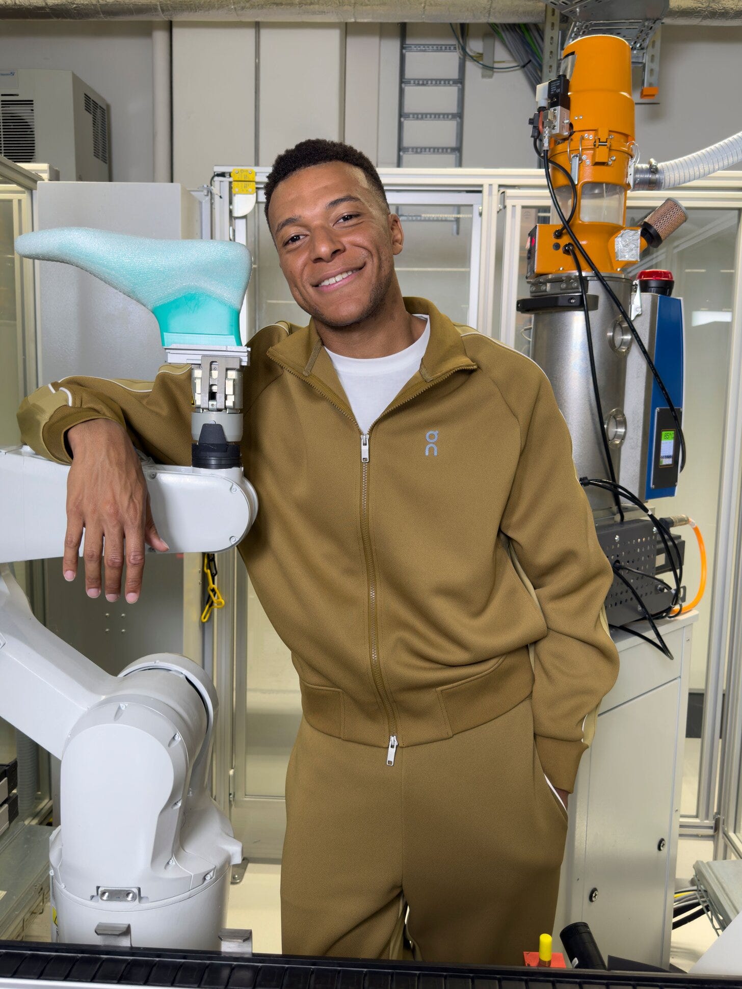 Kylian Mbappé photographed by Juergen Teller at On Labs in Zurich for On's football launch Kylian Mbappé photographed by Juergen Teller at On Labs in Zurich for On's football launch