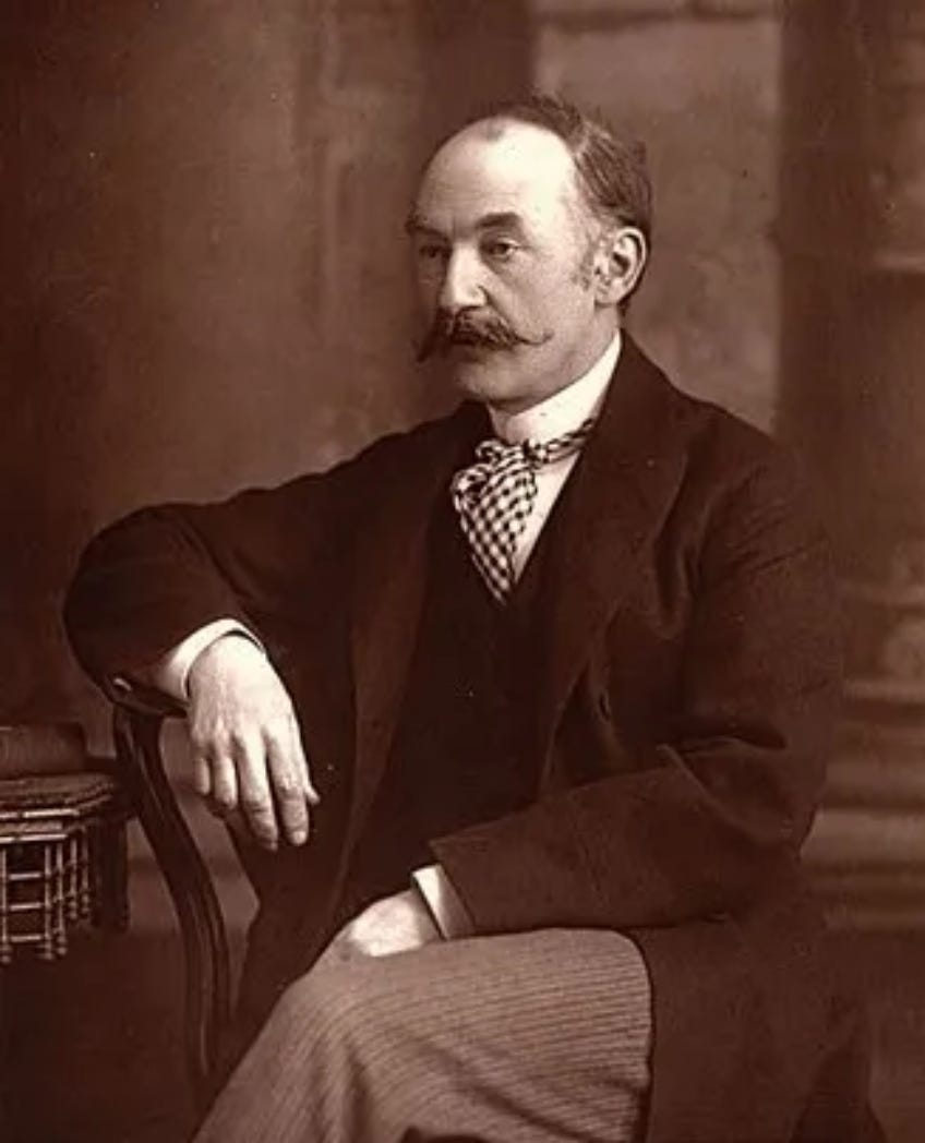 Thomas Hardy (1840–1928), Victorian poet and novelist, photographed by W. & D. Downey, 1894. Courtesy of the National Portrait Gallery, London. Public domain. Thomas Hardy (1840–1928), Victorian poet and novelist, photographed by W. & D. Downey, 1894. Courtesy of the National Portrait Gallery, London. Public domain.