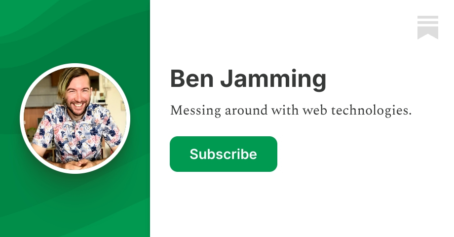 Ben Jamming | Ben Taylor | Substack