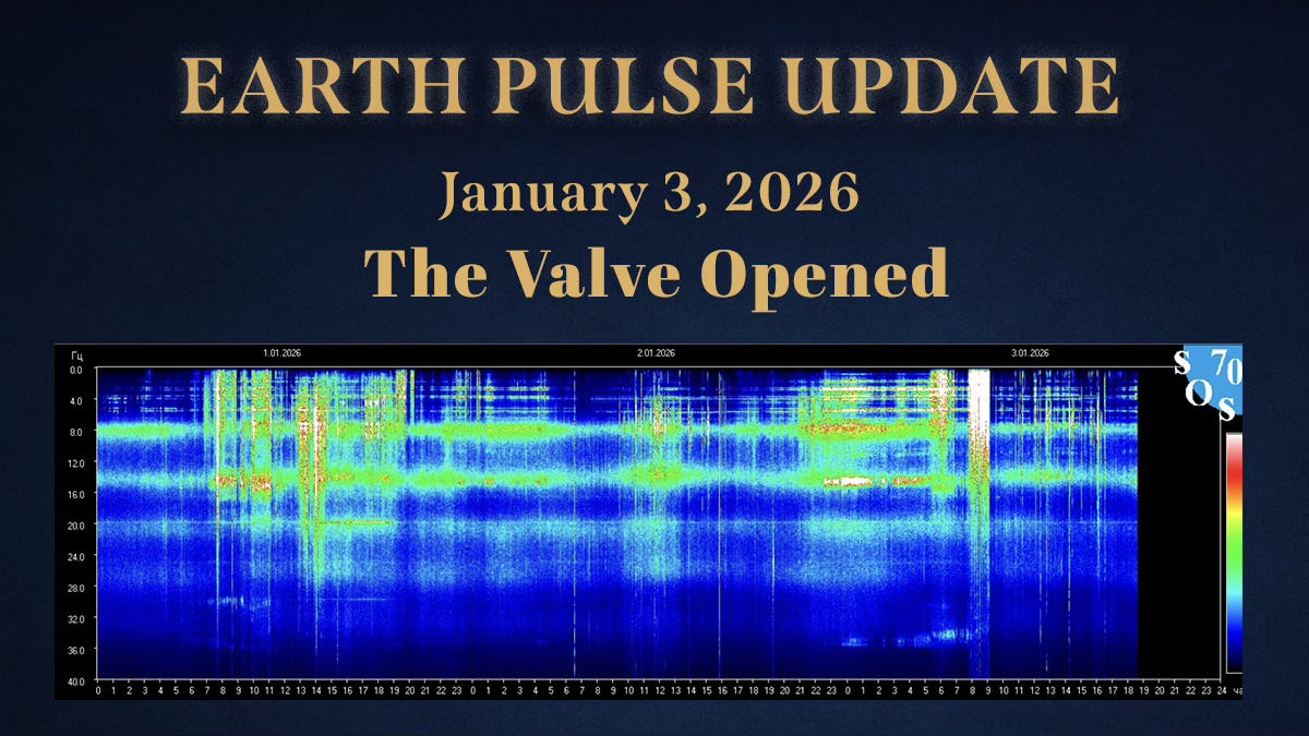 ⚡Earth Pulse Update - Jan 3 | The Valve Opened 🌬️